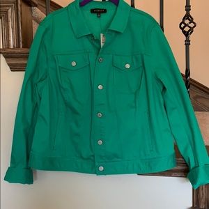 Talbots Green Denim jacket